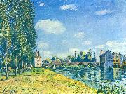 Alfred Sisley, Brucke von Moret im Sommer